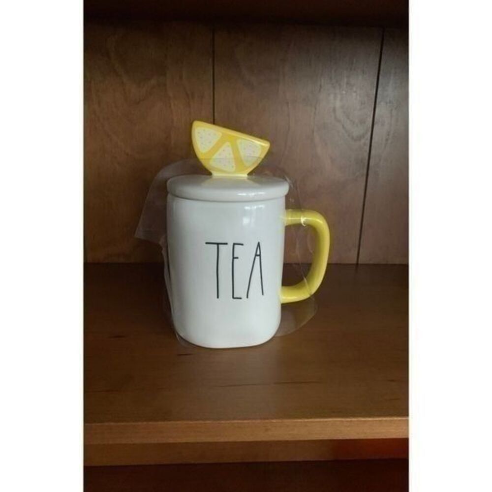 Rae Dunn Tea Mug With Lemon Topper.